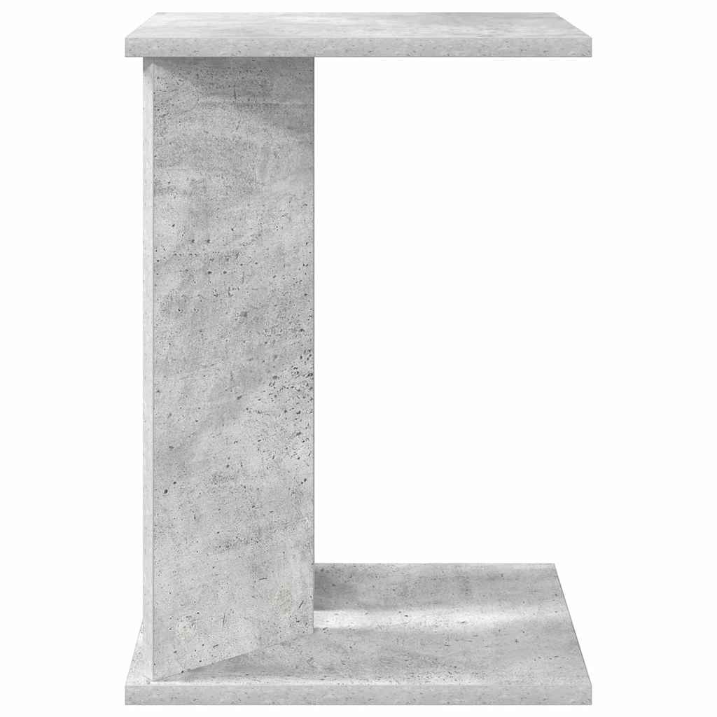 Side Table Concrete Gray 35 x 25 x 50 cm Engineered Wood