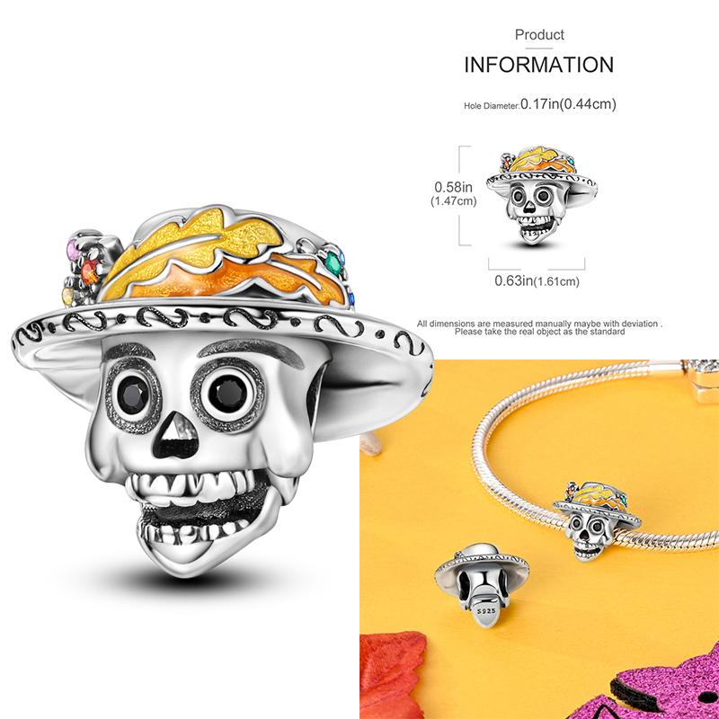 Copper Christmas Halloween Pumpkin Pendant Charms Beads Fit Original Bracelet Necklace For Women Diy