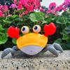 Electric Sensing Toy Crab Realistic Crawling Automatic Avoidance Adjustable Volume Speed ABS Material USB Charging Green Orange