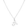 Elegant 26-Letter Uppercase Pendant Necklace: Simple and Fashionable European-American Clavicle Chain with Niche Design