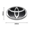 TRR53D Car Logo Modified Black Logo Badges Front Rear Logo Silver For Toyota Hybrid Series Prado Highlander Camry Corolla Styling