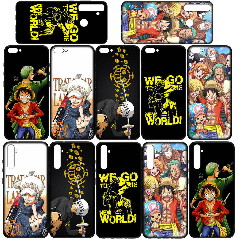 For Samsung Galaxy S25 S24 S23 iPhone 17 16 15 Xiaomi Redmi Note 14 13 12 11 Plus Pro Max Case Anime Trafalgar Law Luffy One Piece OPPO Huawei Cover