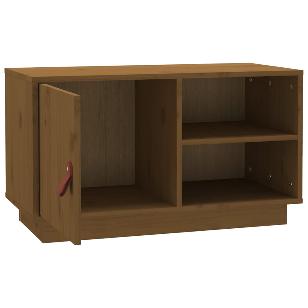 Vidaxl Szafka Pod Telewizor, Miodowy Brąz, 70X34X40 Cm, Drewno Sosnowe