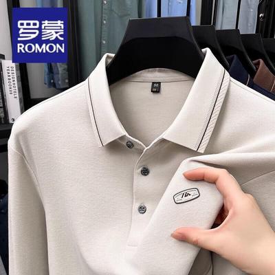 Men's Double-Sided De Rong Thermal Long-Sleeve Polo Shirt