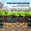 Raised garden bed, herb garden, weatherproof, open bottom, 100 x 60 x 30 cm, dark gray