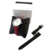 Morgan [N9870] - 'Morgan' Watch + Bracelet Gift Set Black Red Silver