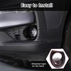 2PCS Car Front Fog Lights Ring Cover Trim for Honda Pilot 2019 2020 2021 2022, ABS Material Automotive Front Bumper Driving Fog Lamp Light Decorative
