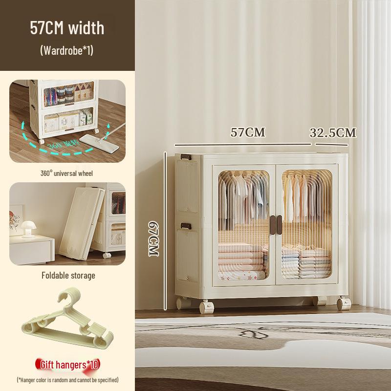 Children's Multi-layer Folding Wardrobe Storage Cabinet for Baby Clothes
