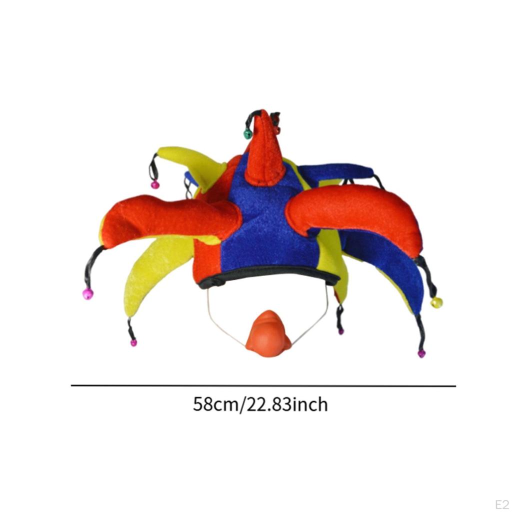 Clown Hat Headwear Halloween Decor Fancy Dress Roles Play Novelty Head Gear Costume Accessories for