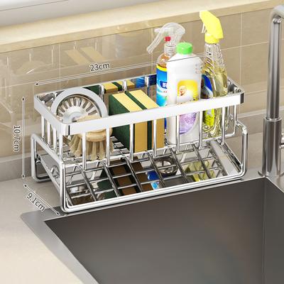New Stainless Steel Kitchen Sink Storage Rack Faucet Storage Rack Sponge Rack Self-draining Storage Rack