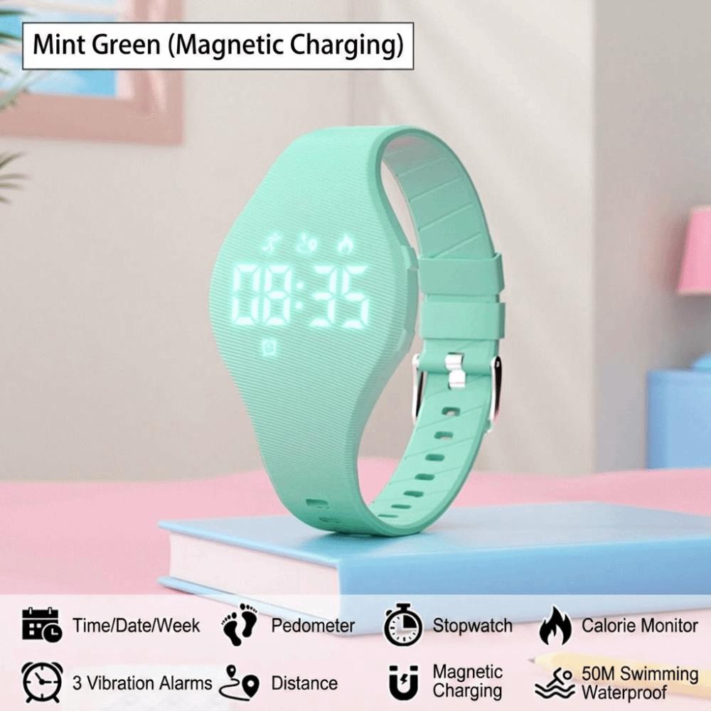 LED Digital LED Digital Armband Wasserdichte Elektronische Uhr Neues Smartes Silikonarmband Kinder