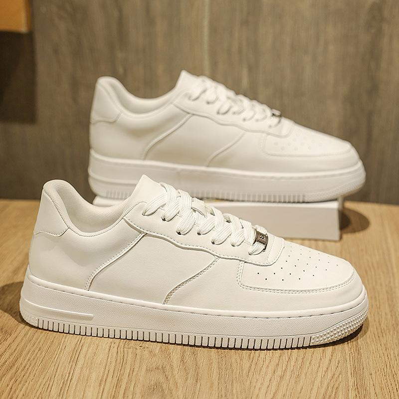 

Douyin popular little white shoes men s shoes sports and leisure board shoes, spring new Air Force One inner heightening trend shoes 44