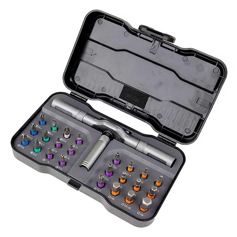 Precision Hand Tools Work 24 In 1 Multi-Purpose Ratchet Wrench Screwdriver Set Magnetic Bits Tools Set Diy Household Repair Tool