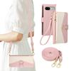 Crossbody Zipper Cards Wallet Leather Case For Google Pixel 10 Pro XL 9A 9 8 8A 7A 7 Flip Bag Pocket Kickstand Shockproof Cover