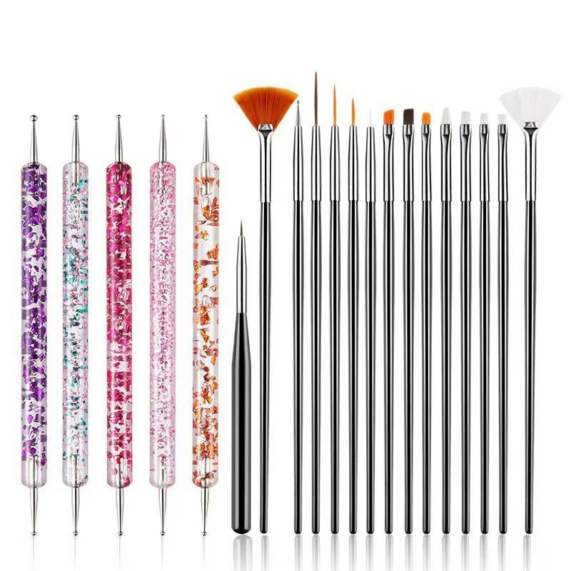 31-Piece and 32-Piece Nail Art Brush Sets - Comprehensive Tool Kit