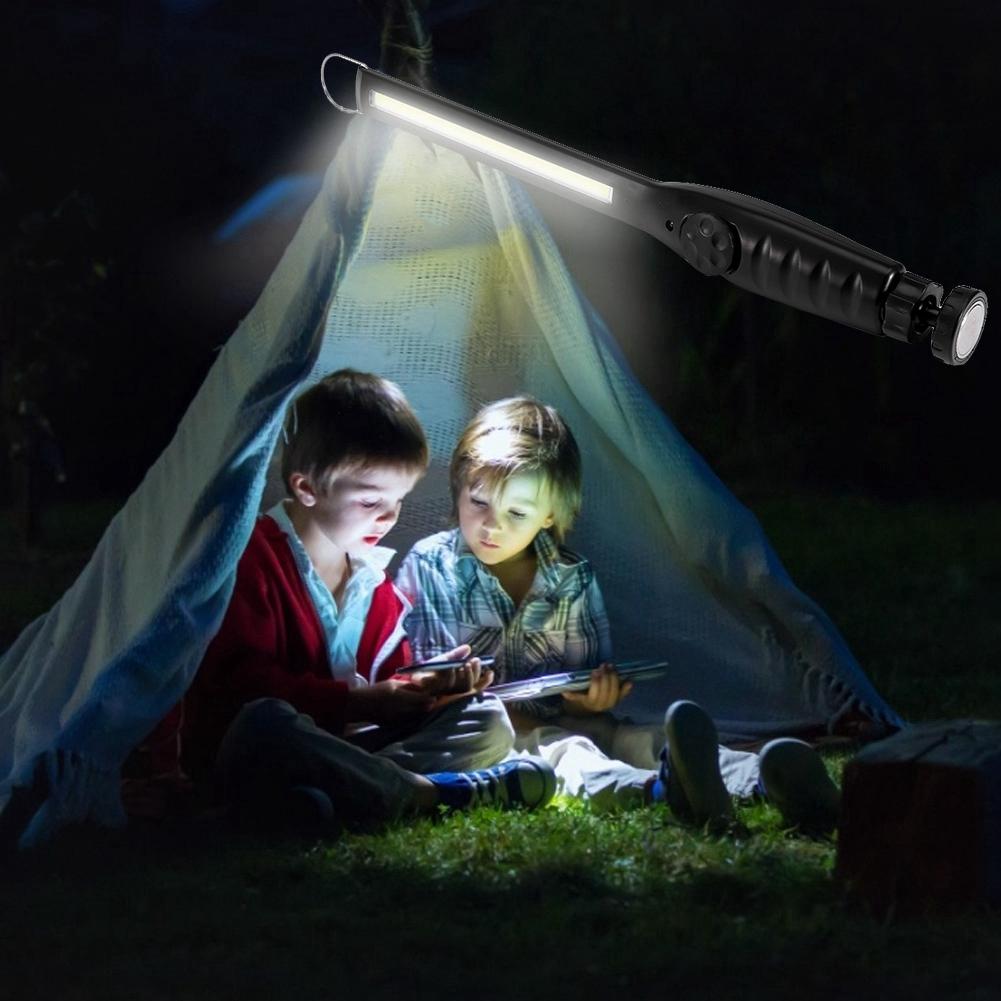 Tragbare 600lm Hochleistungs-LED-Taschenlampe USB-wiederaufladbare Taschenlampe mit Magnet Arbeitslicht