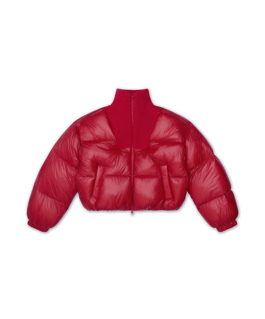 DIESEL W-Warrior Short Padded Jacket - Red / A233900Bkcp42A