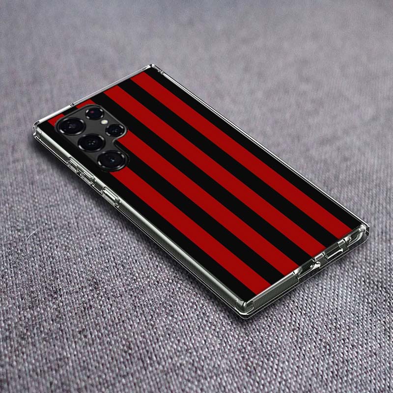 

Milan Stylish Stripe Design Phone Case For Samsung Galaxy S24 S23 S21 S20 FE S22 S26 Ultra S25 Edge S10 Plus Cover Clear TPU Cap Samsung S24 Ultra