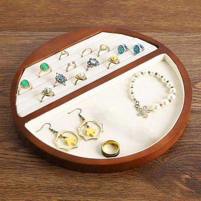 Rings Display Tray Stand Decor Elegant Multi Slots Holder Box for Jewellery Store Birthday