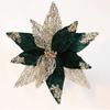 29cm Christmas Poinsettia Velvet Xmas Tree Ornaments Artificial Christmas Flower  Christmas Tree