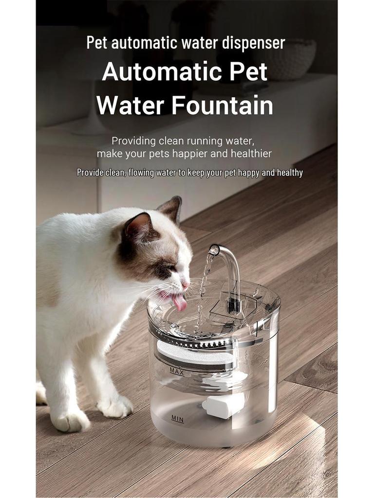 Smart Pet Water Dispenser & Feeder with Automatic Circulation Filter for Cats and Kittens