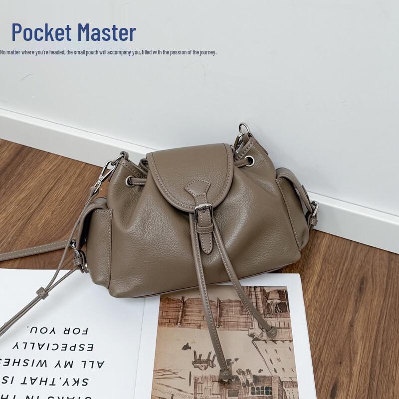 

Настоящая кожаная сумка через плечо и кросс-боди Dou Xiaozhu