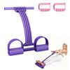 Pedal Resistance Band with Handle, 8-Tube Pedal Ankle Puller Exerciser, Multifunction Tension Rope for Arm, Leg, Waist And Shoulder Training