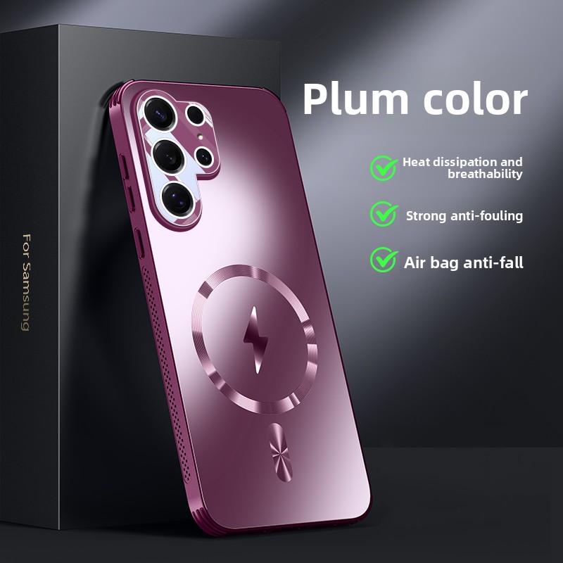 For Samsung Galaxy S26 Ultra Case Hard Matte Magnetic wireless charging Lens Protective Back Cover For Samsung S26 S25Plus Shell