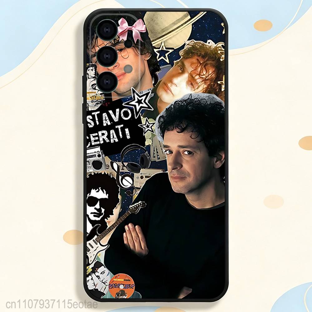 Singer Gustavo C-Cerati S-Soda-S Phone Case For Samsung S25,S26,S24,S21,S22,S23,S30,Ultra,S20,Plus,Fe,Lite,5G Black Cover