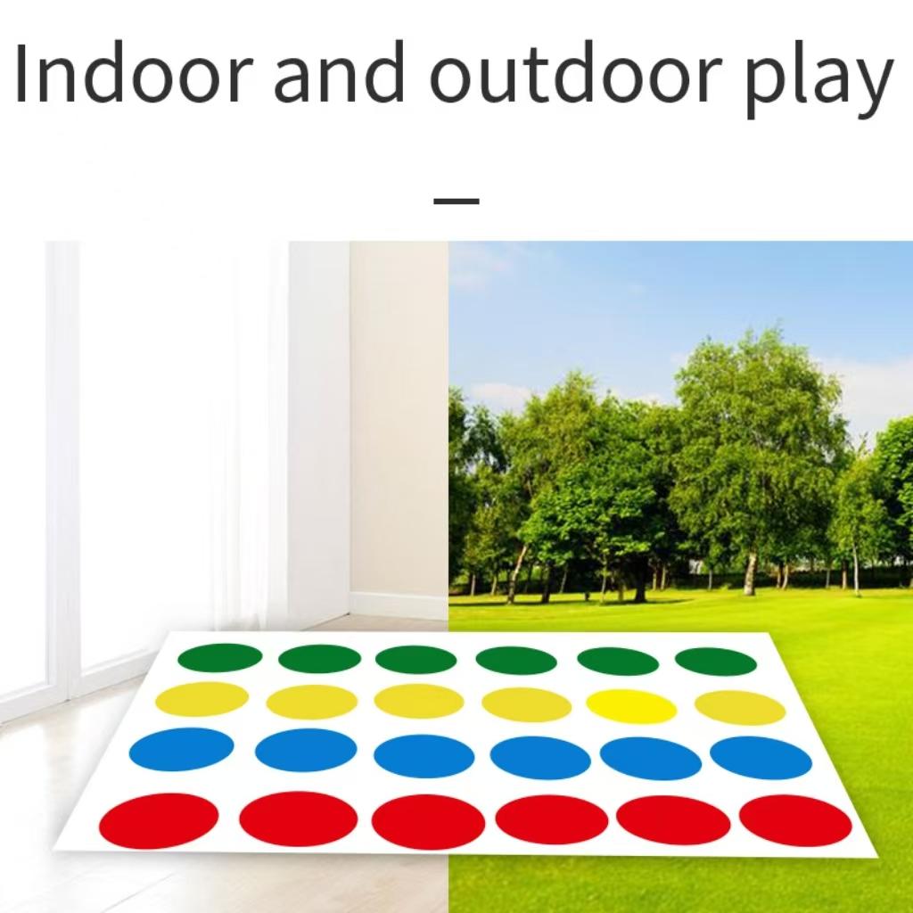 Family Party Twister Game Indoor and Outdoor Toys Wiggle the Body Movement of Children Play Mats
