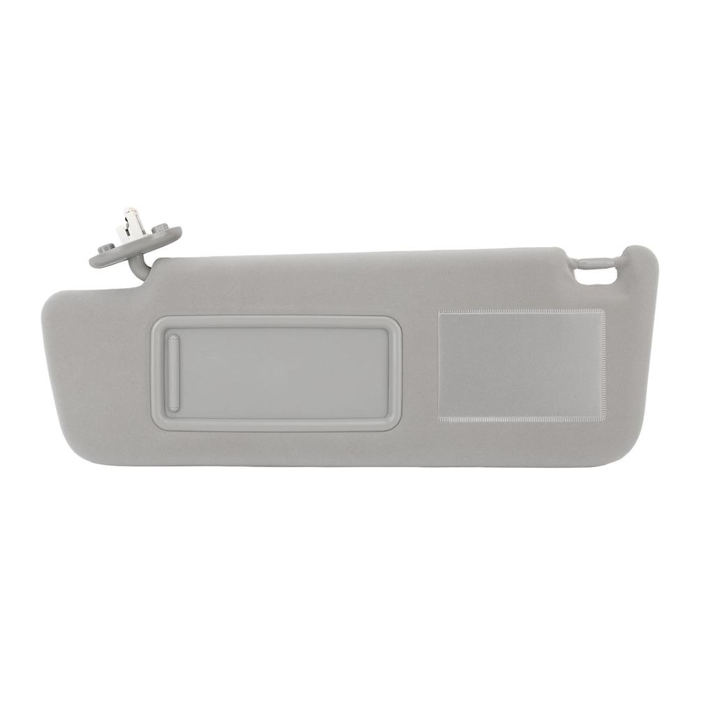 Car Sun Visor Gray Multifunctional Rugged Durable Side Sun Visor with Lamp and Mirror For Land Cruiser Prado Left: