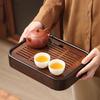 GIANXI Bamboo Drained Tea Tray Household Kung Fu Tea Set Accessories Dry Foam Table Small Tray Simple Square Tea Sea