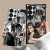 A-Attack On T-Titan Anime Plating Phone Case For Samsung Galaxy S24 S25 FE S26 Edge S23 Ultra S22 S21 Plus S20 Anti-Fall Airabag