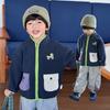 Boys' Fleece Stand-Up Collar Jacket Spring and Autumn Children's Clothing Kids' Autumn Zipper Top Baby Warm Fleece Clothes