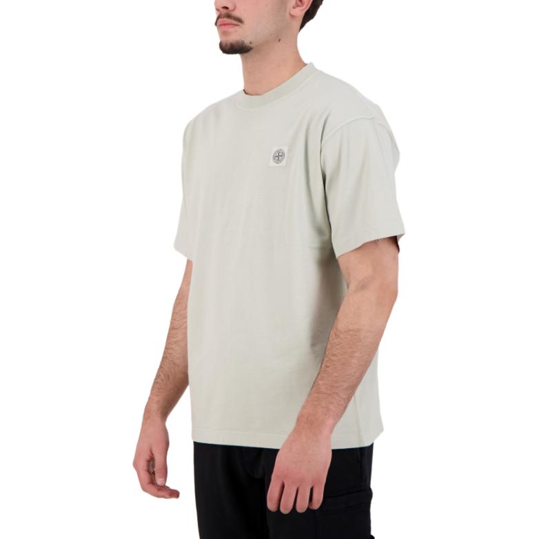 Stone Island Logo Crew Neck Drop Shoulder Short Sleeve T-Shirt Men Tops L1S152100030S0115-V0061