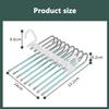 Multifunctional Foldable Pants Hanger,5/9 Layer Wardrobe Storage Rack for Scarf Towel,Space-saving Retractable Clothes Organizer