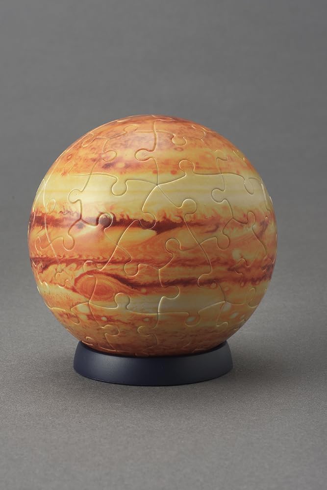 Yanoman jigsaw 3D spherical Jupiter THE JUPITER includes piece request and assembly 60-piece puzzle, puzzle, globe, Ver.3 (approx. 7.6cm diameter),