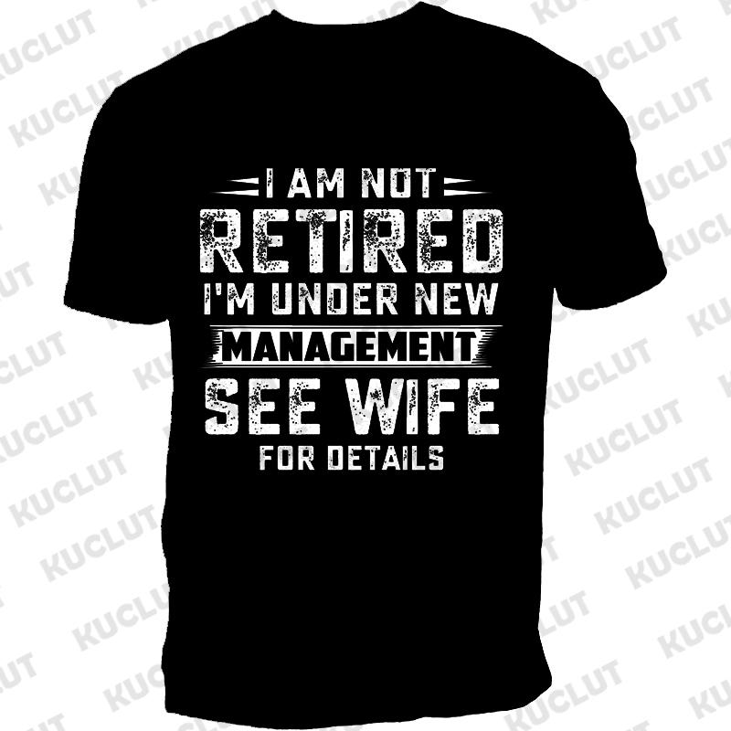 Pánská trička Tričko Ne v důchodu Grafická trička Ležérní s krátkým rukávem Černé Pánské Tričko s kulatým výstřihem Trička Dárek k narozeninám pro tátu Topy