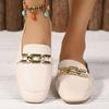 2025 Neue Damenschuhe Damen Flache Mode Vintage Leder Slipper Elegant Bequem Lässig Flache Schuhe für Damen