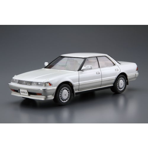 Aoshima Bunka Kyozai 1/24 Scale Model Car Series No. 63 Toyota GZ81 Mark II 2.0 Grande Twin Cam 24 1988 Plastic Model