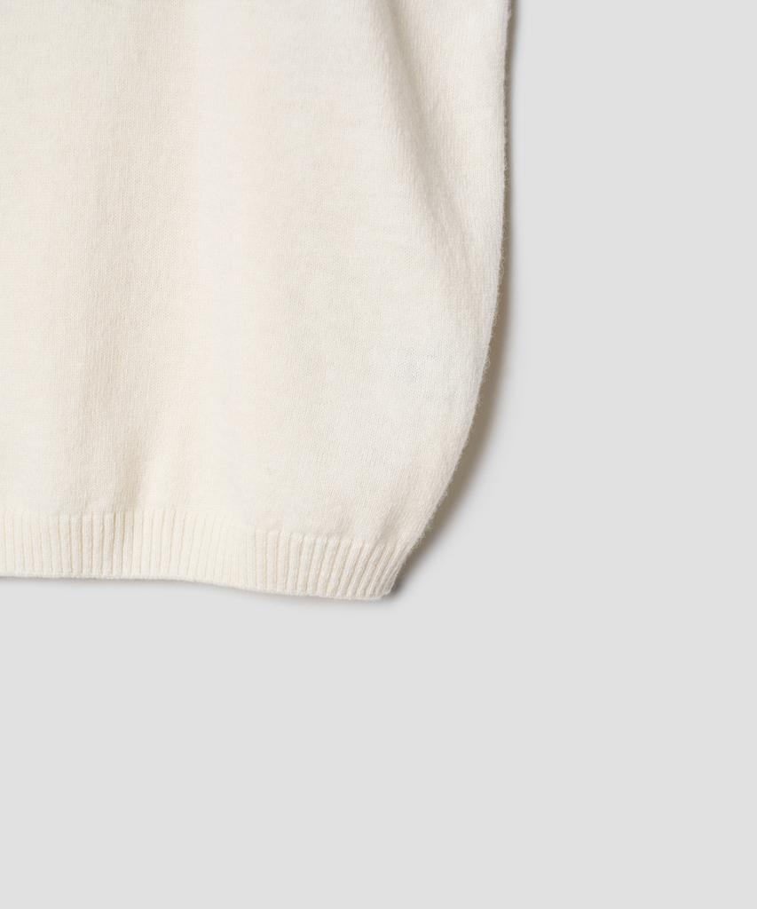 TTUDEMENT Two-Way Knit Bustier Ivory