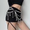 Y2K Pearl Waist Chain Tassel Women Body Chain Belt All-match Body Jewelry  Photoshoot