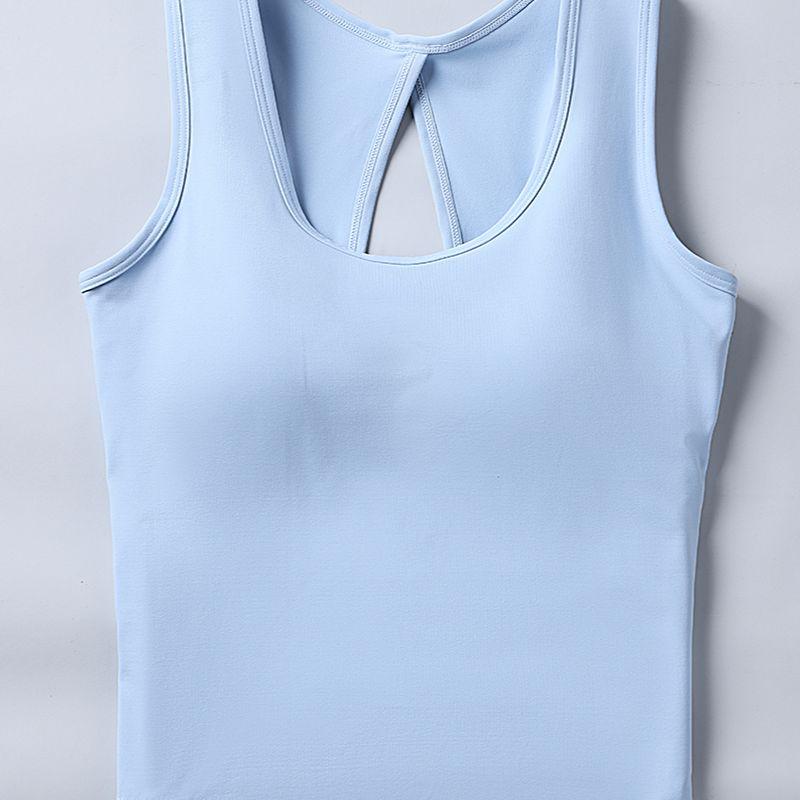 Hollow Back Yoga Top with Built-in Bra BX307