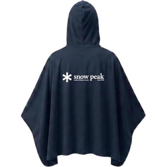 Snow Peak Cooling Poncho UV Cut Heat Shield Rate 42 Shade ET-26SU009 Outer Camping Outdoor Men Women GREIGE NAVY One Size