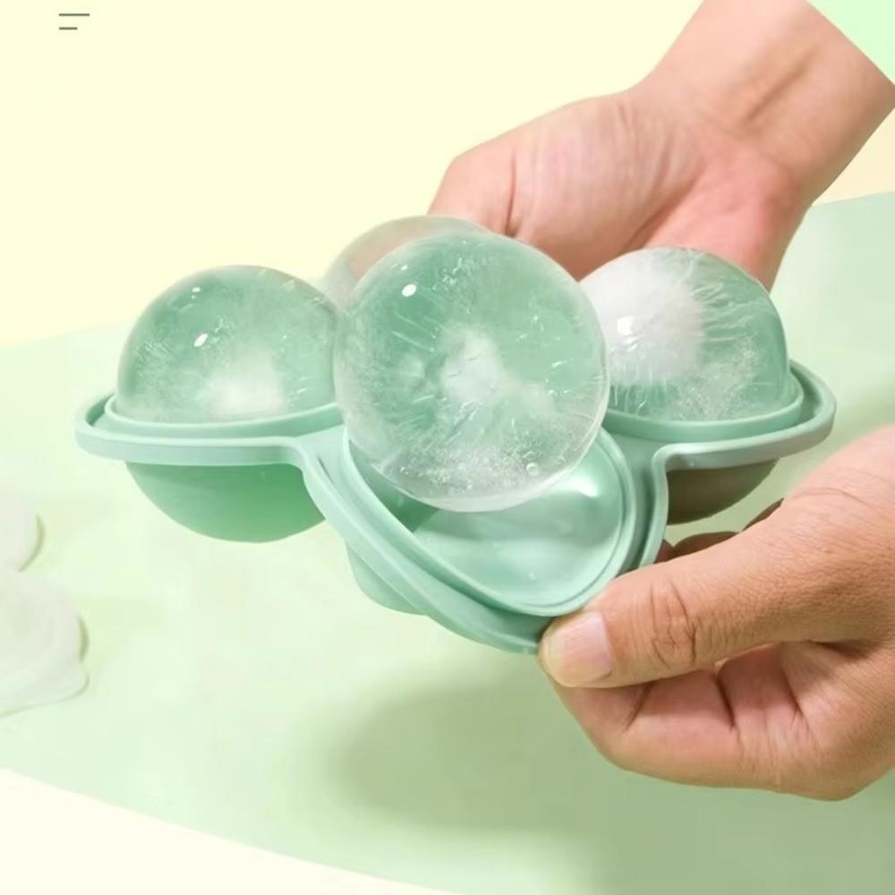 4 Holes Silicone Ice Cube Trays Large Size Ice Ball Maker Parties Ice Ball Mold Home Drinks