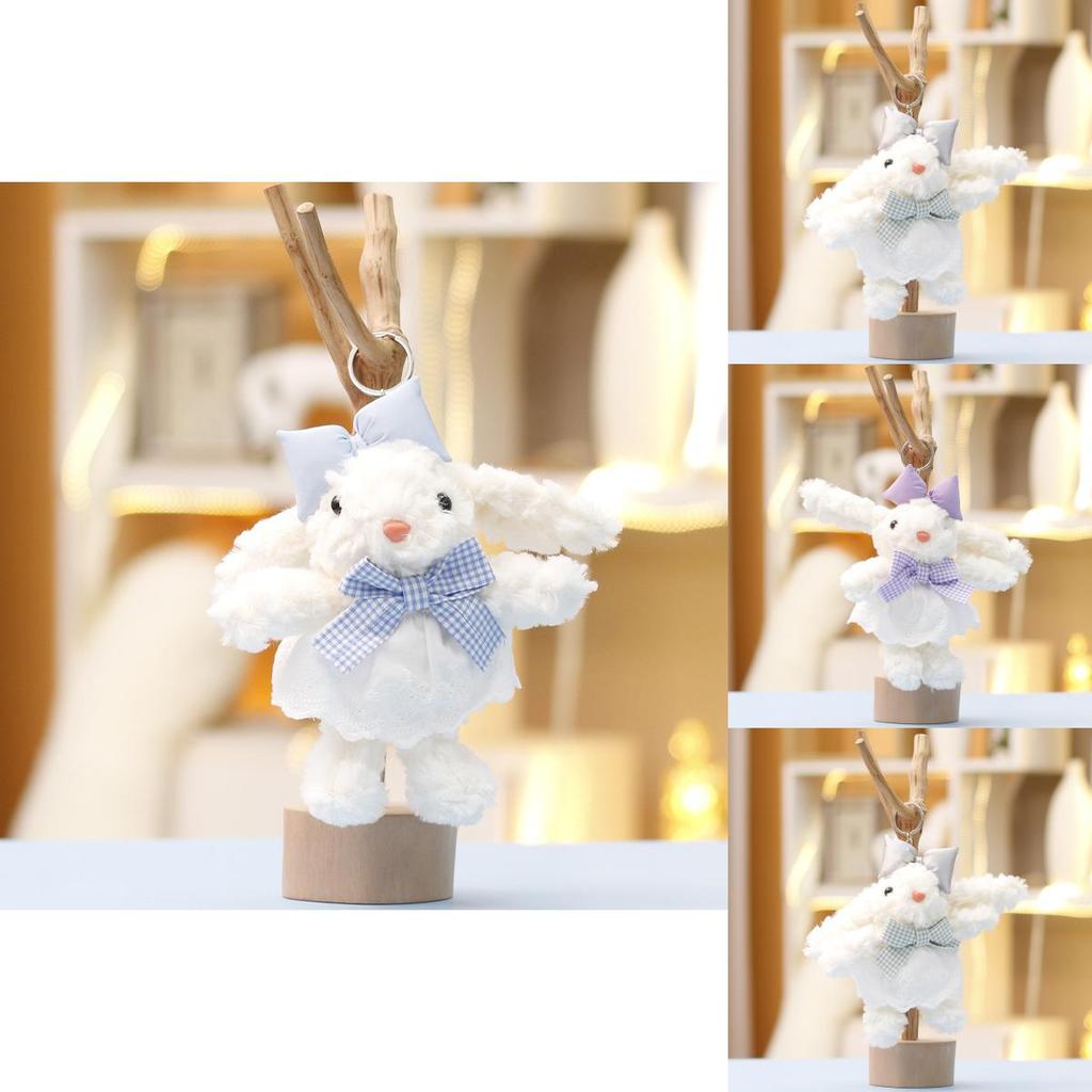 Cute Cartoon Bunny Plush Doll With Pp Cotton Filling For Bag Decor And Collectors