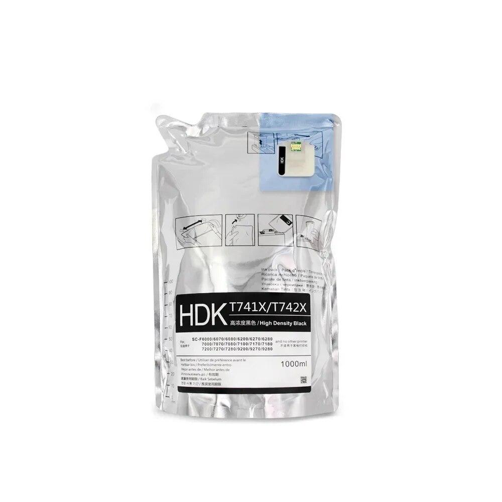 1000ML ink bag T7411/4 T741x dye sublimation ink bag suitable for Epson F6000 F7000 F7100 F6070 F7070 F7170 F6200 F7200 ink box