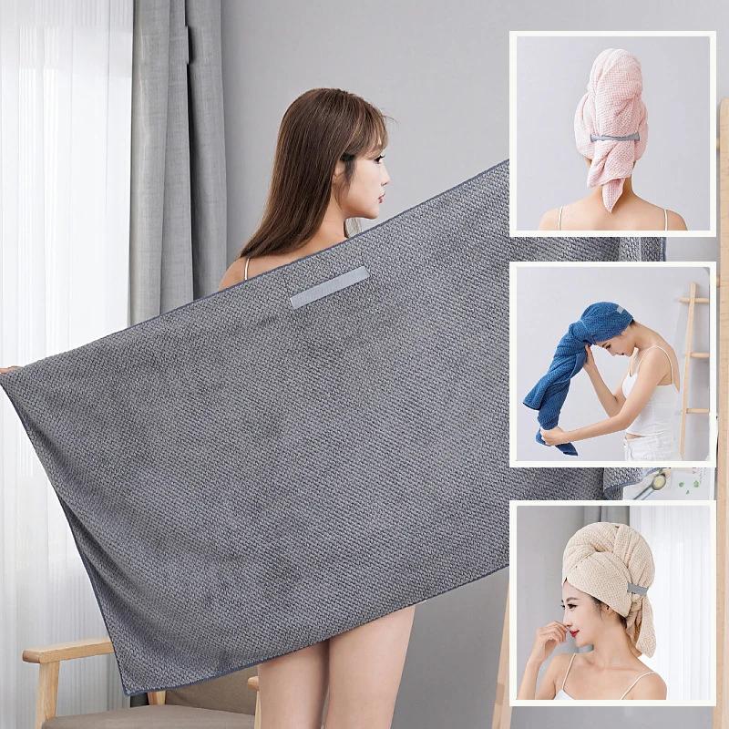 1Pc Large Absorbent Hair Towel Microfiber Soft Drying Towel With Stretch For Wet Curly Hair Long Hair Anti-Frizz Drying Quick