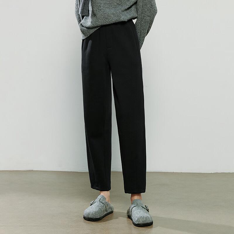 Chuyu Women's Winter Tapered Sweatpants with Fleece Lining