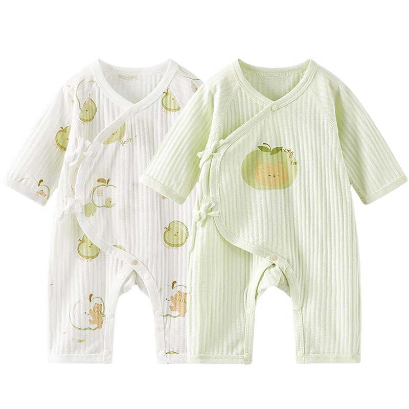 TONGTAI Baby Summer Pure Cotton Butterfly Romper 59cm